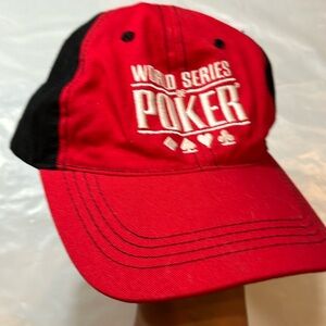World Series Of Poker HAT WSOP Red & Black Adjustable Strapback Hat gambling men